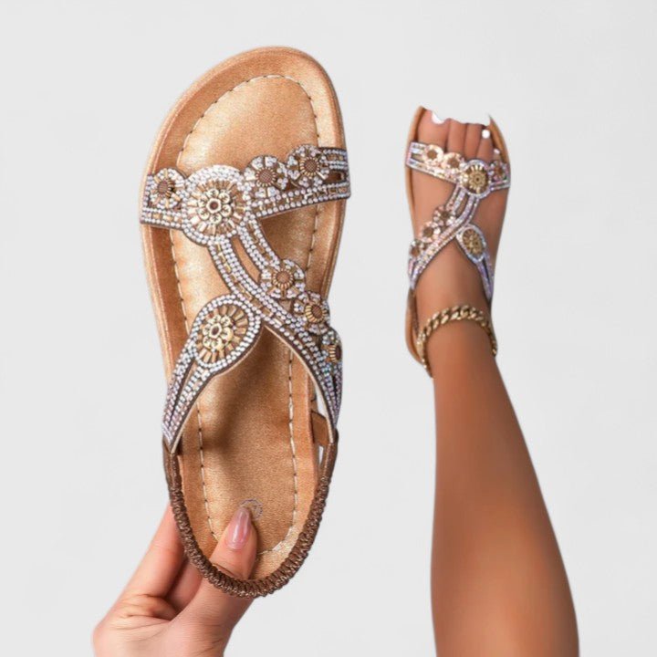 Sonja – Sandaler med åbent design og flot drapering