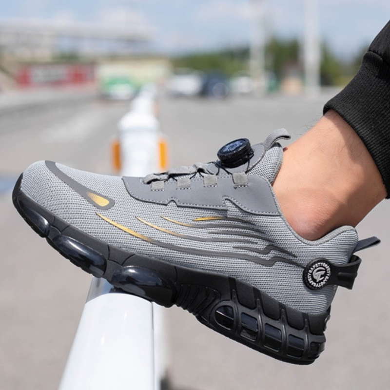 Ergonomisk komfortherresko med støddæmpning og svangstøtte