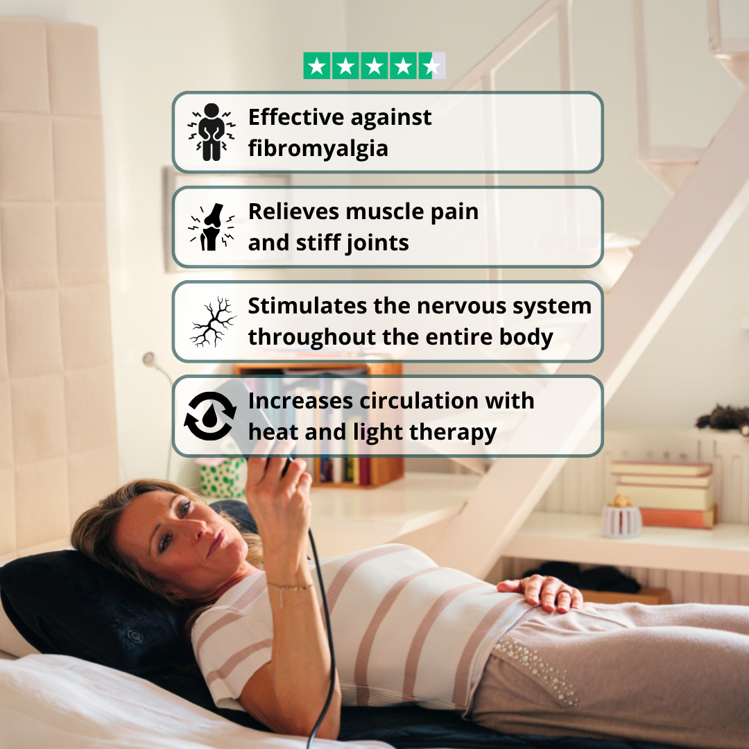 InstockSneakerStore Shiatsu Massagemåtte med Varme og Vibration