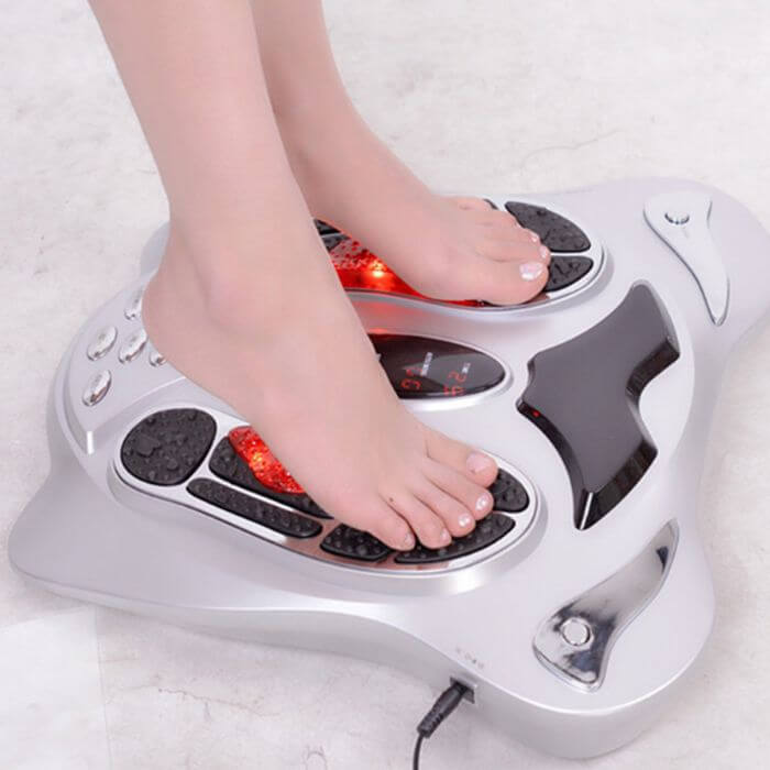 InstockSneakerStore Elektrisk Fodmassager med Varme, Massagefunktioner og Kropspuder