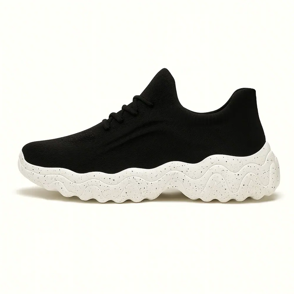 Mara polstrede slip-on gåsko med bred tåboks og 3 cm sål