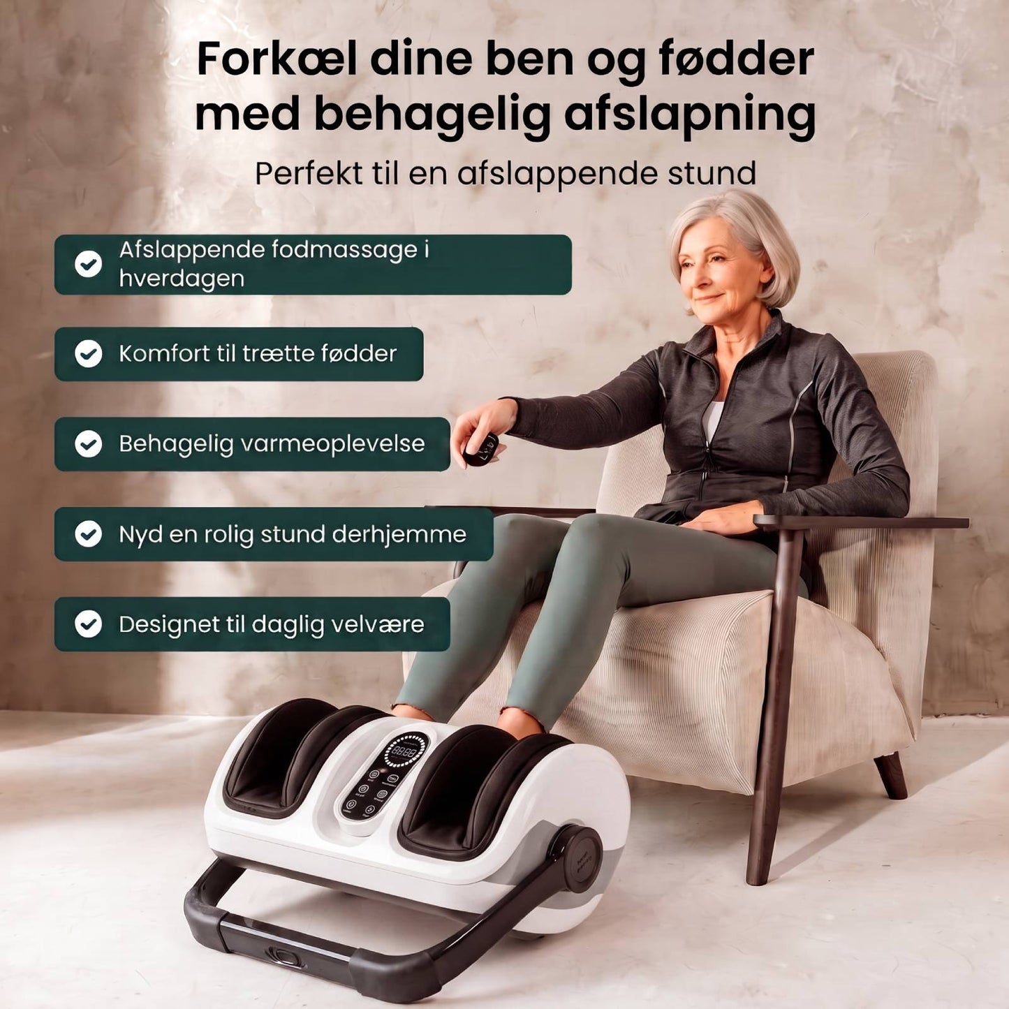 InstockSneakerStore Fodmassager – Shiatsu Massage med Varme, Luftkompression og 6 Intensitetsniveauer