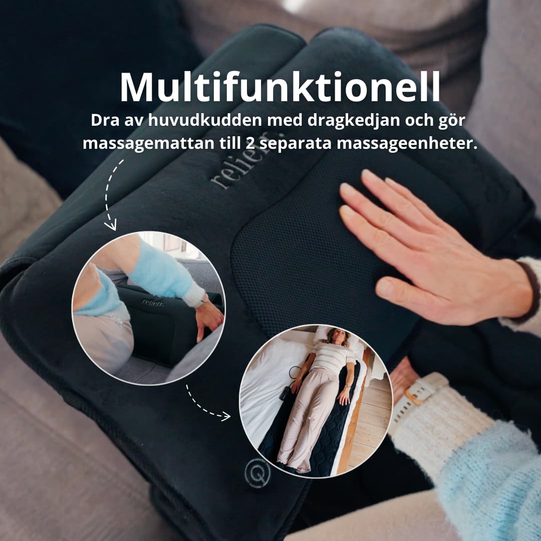 InstockSneakerStore Shiatsu Massagemåtte med Varme og Vibration