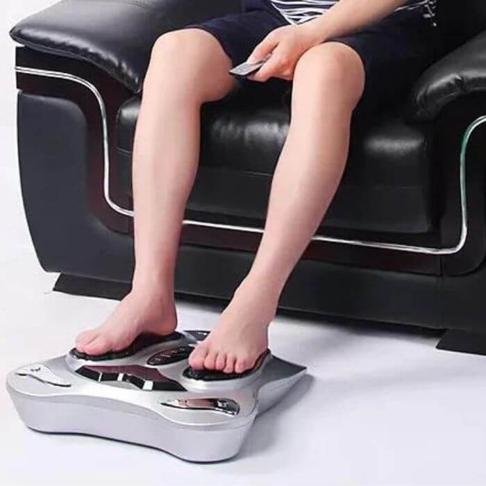 InstockSneakerStore Elektrisk Fodmassager med Varme, Massagefunktioner og Kropspuder
