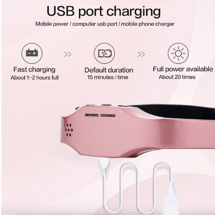 Trådløs Elektrisk Hovedmassager med USB – Afslappende Massageapparat til Hoved og Nakkemassage