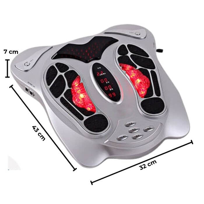 InstockSneakerStore Elektrisk Fodmassager med Varme, Massagefunktioner og Kropspuder