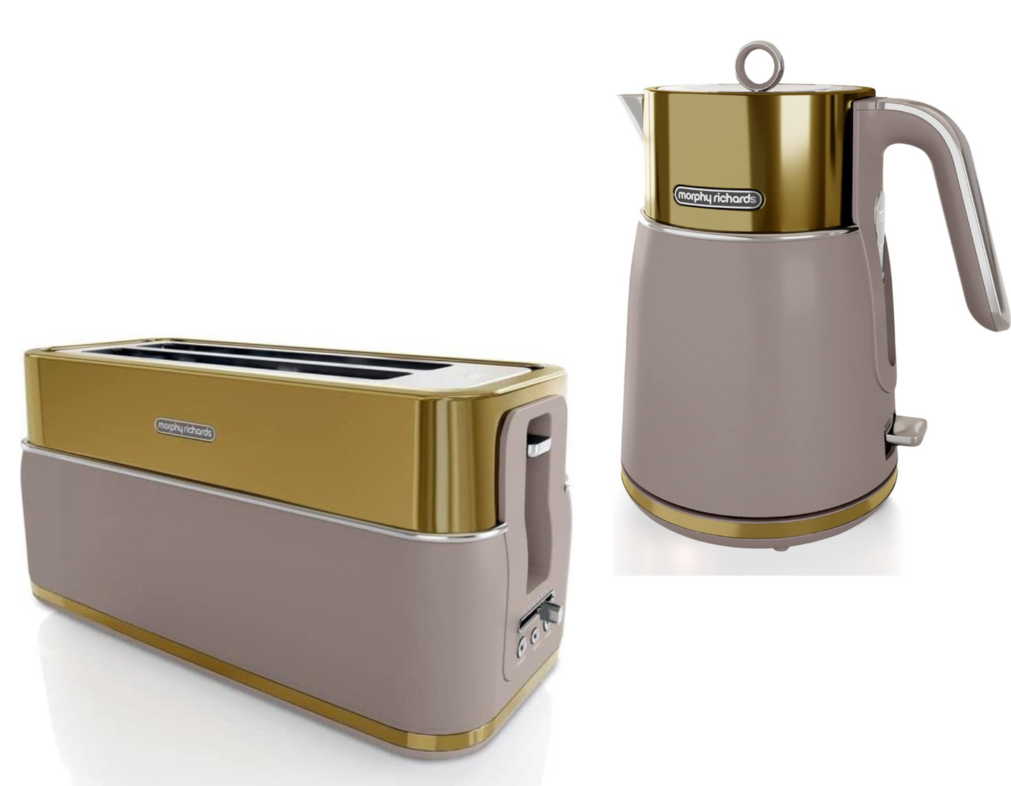 Morphy Richards Gold Signature Opulent vandkande og brødrister til 4 skiver – sæt