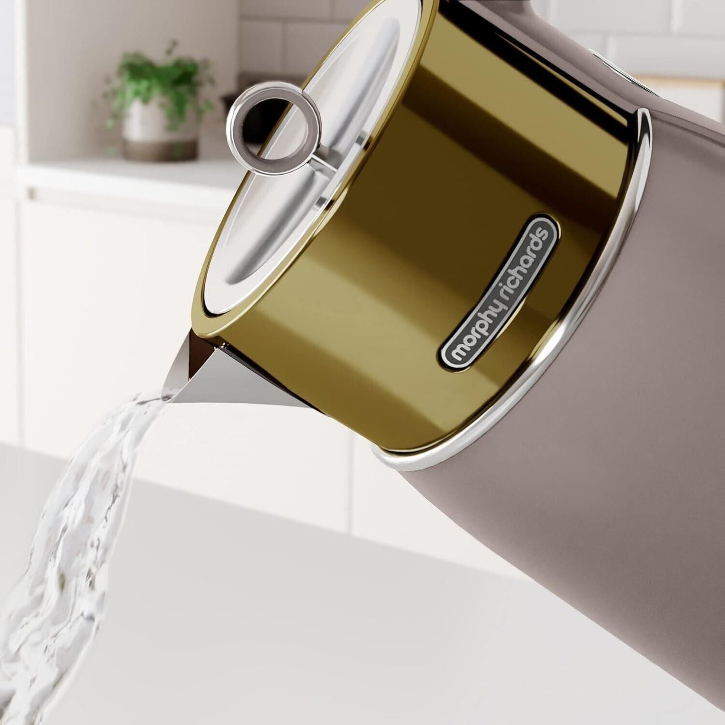Morphy Richards Gold Signature Opulent vandkande og brødrister til 4 skiver – sæt