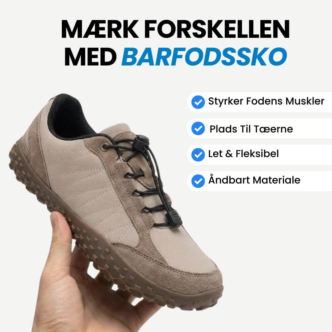 Ease – Barfodssko til hverdagen med naturlig pasform