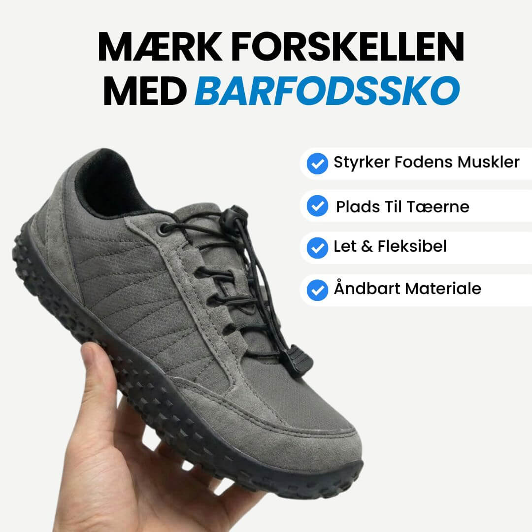Ease – Barfodssko til hverdagen med naturlig pasform