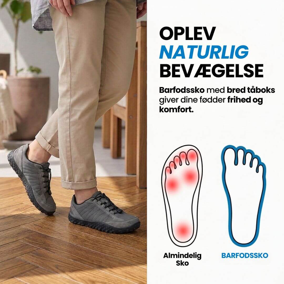 Ease – Barfodssko til hverdagen med naturlig pasform