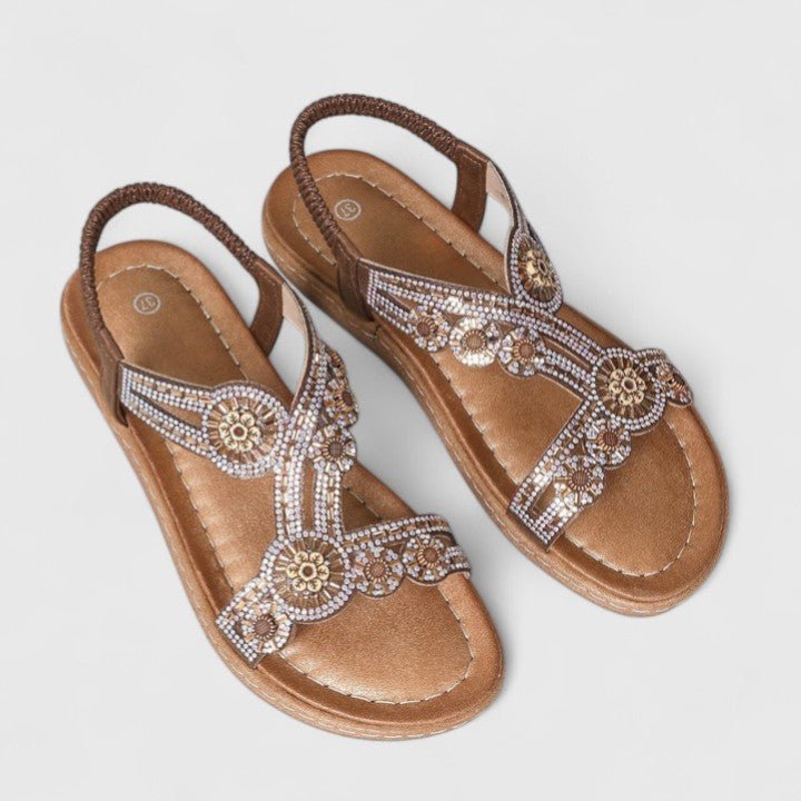 Sonja – Sandaler med åbent design og flot drapering