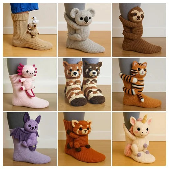 Theo – Sjove tiger-sokker med dramatisk design