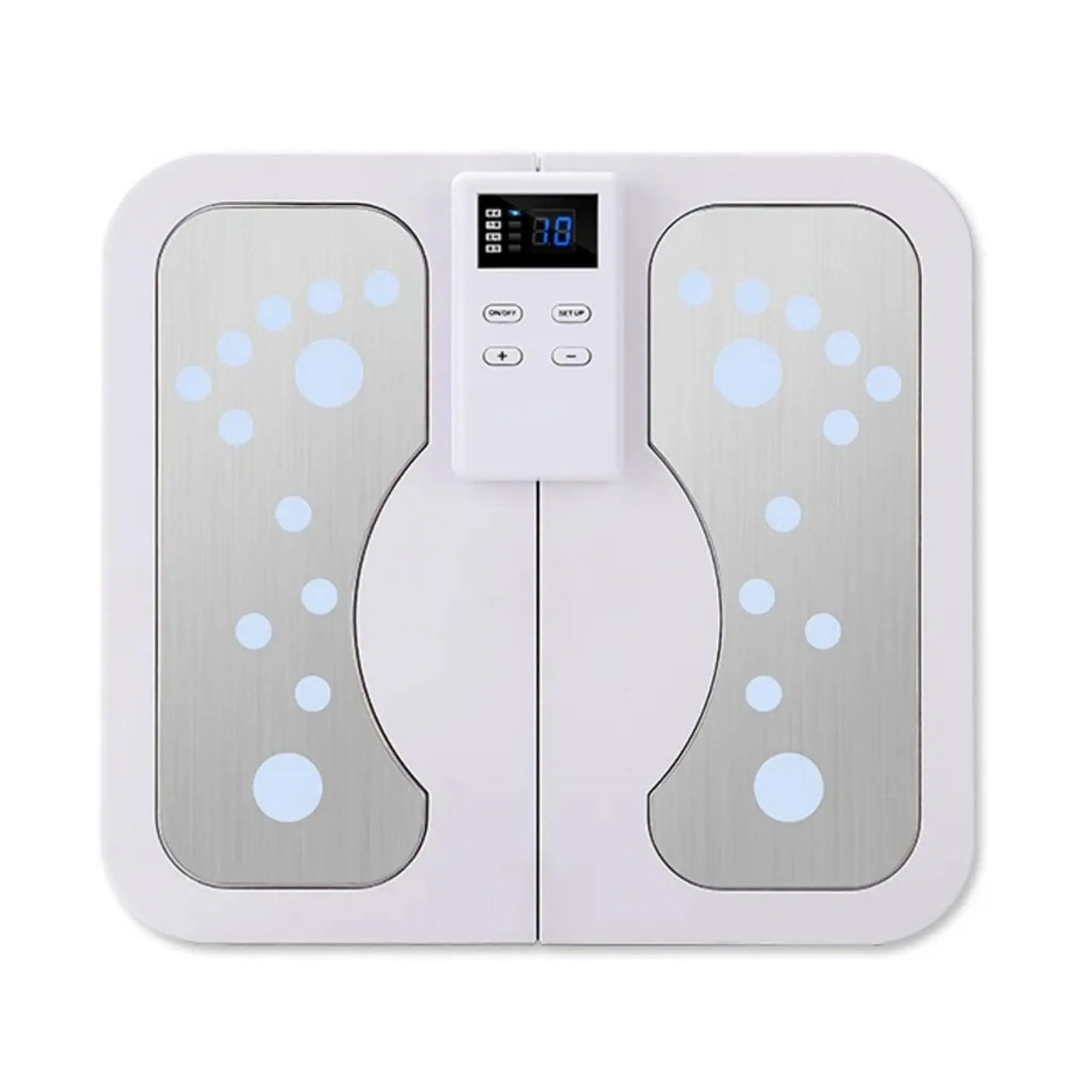 EMS Fodmassagemåtte med Varme – Elektrisk Puls Massage til Fødder og Ben med TENS/EMS Teknologi