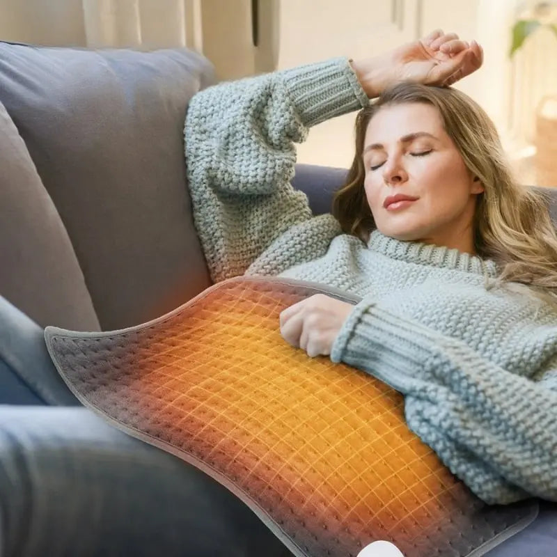 Elektrisk Varmeplade med Temperaturstyring – Varmepude til Ryg, Mave, Ben og Afslapning