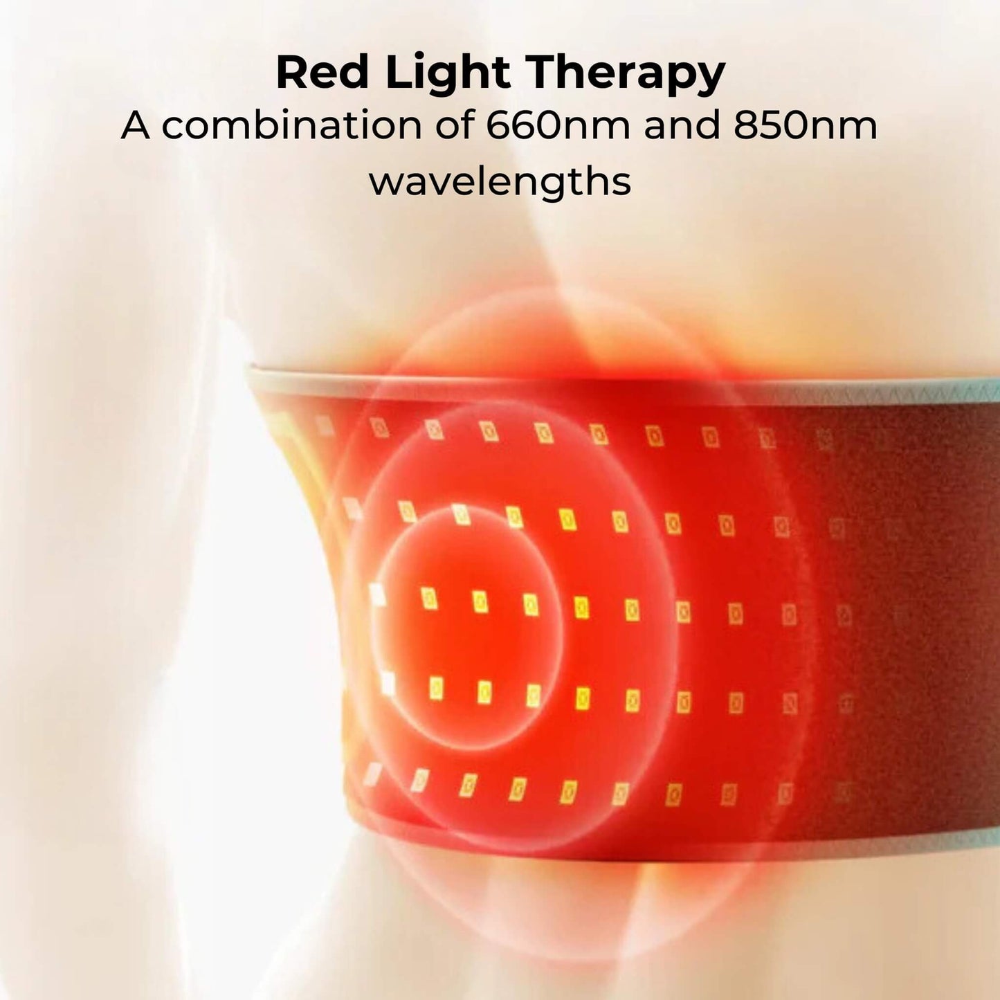 Rødlysterapi Bælte med 660nm og 850nm LED – Fleksibel Lysterapi Wrap til Krop og Afslapning