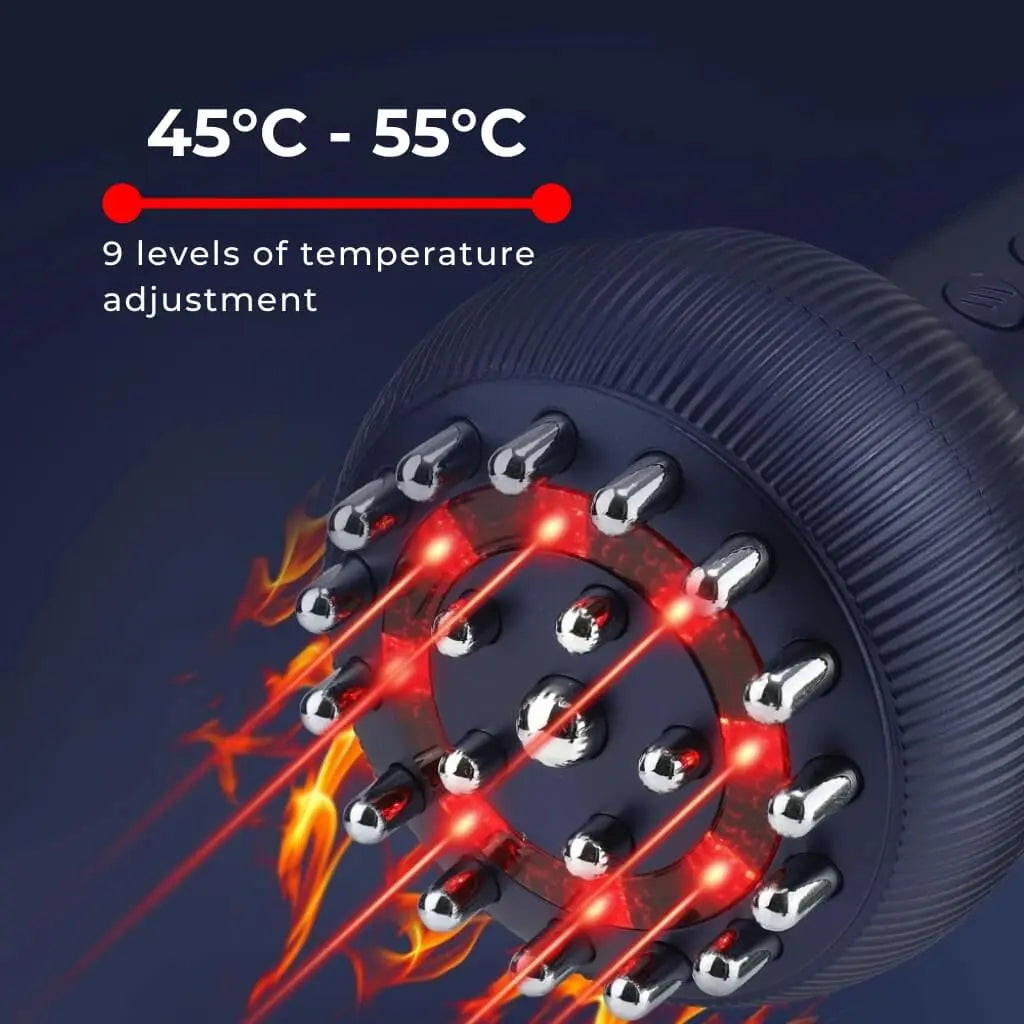 Elektrisk Guasha Massager med Varme og Vibration – Genopladelig Kropsmassager til Afslapning og Velvære