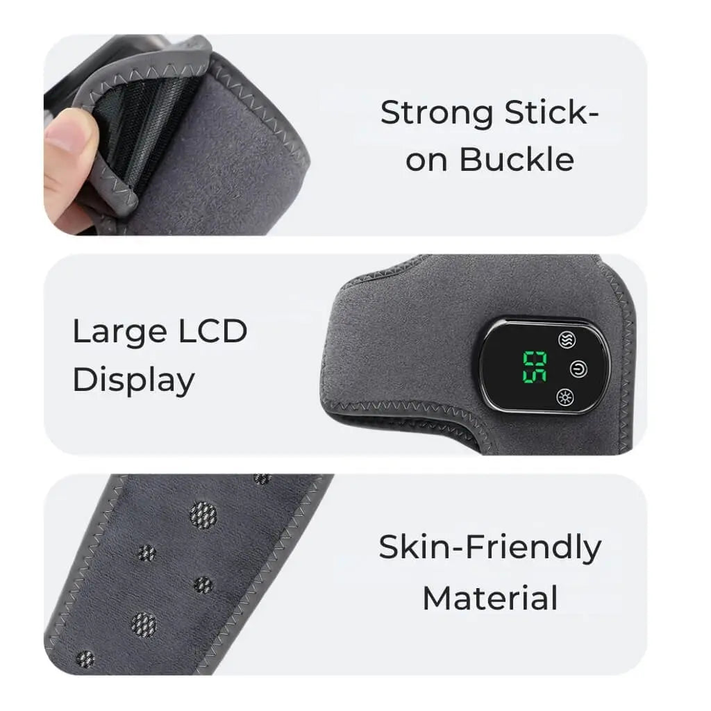 InstockSneakerStore Elektrisk Fod- og Ankelmassager med Varmefunktion og Vibration – Justerbar Komfort til Fødder og Ankler