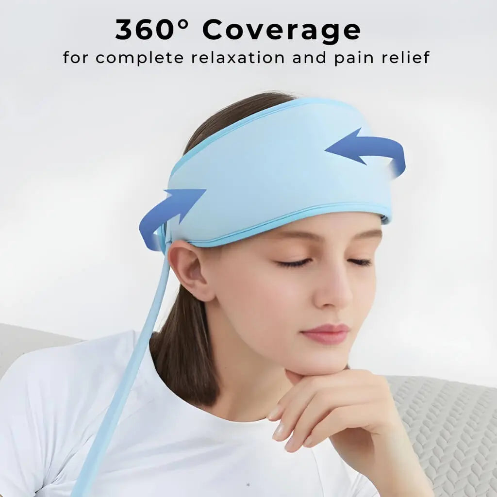 Elektrisk Hovedmassager med Varme og Lufttryk – Genopladelig Hoved- og Hovedbundsmassage til Afslapning