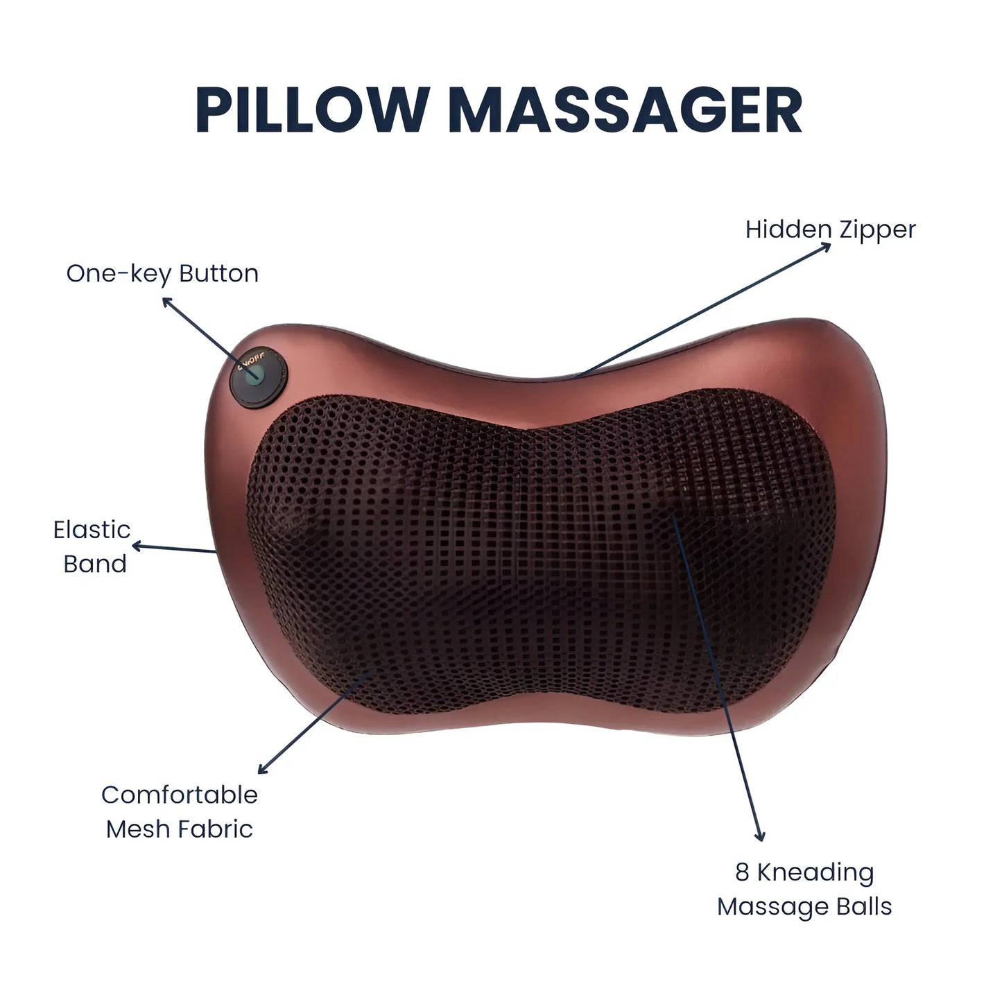 InstockSneakerStore Shiatsu Massagepude med Varmefunktion