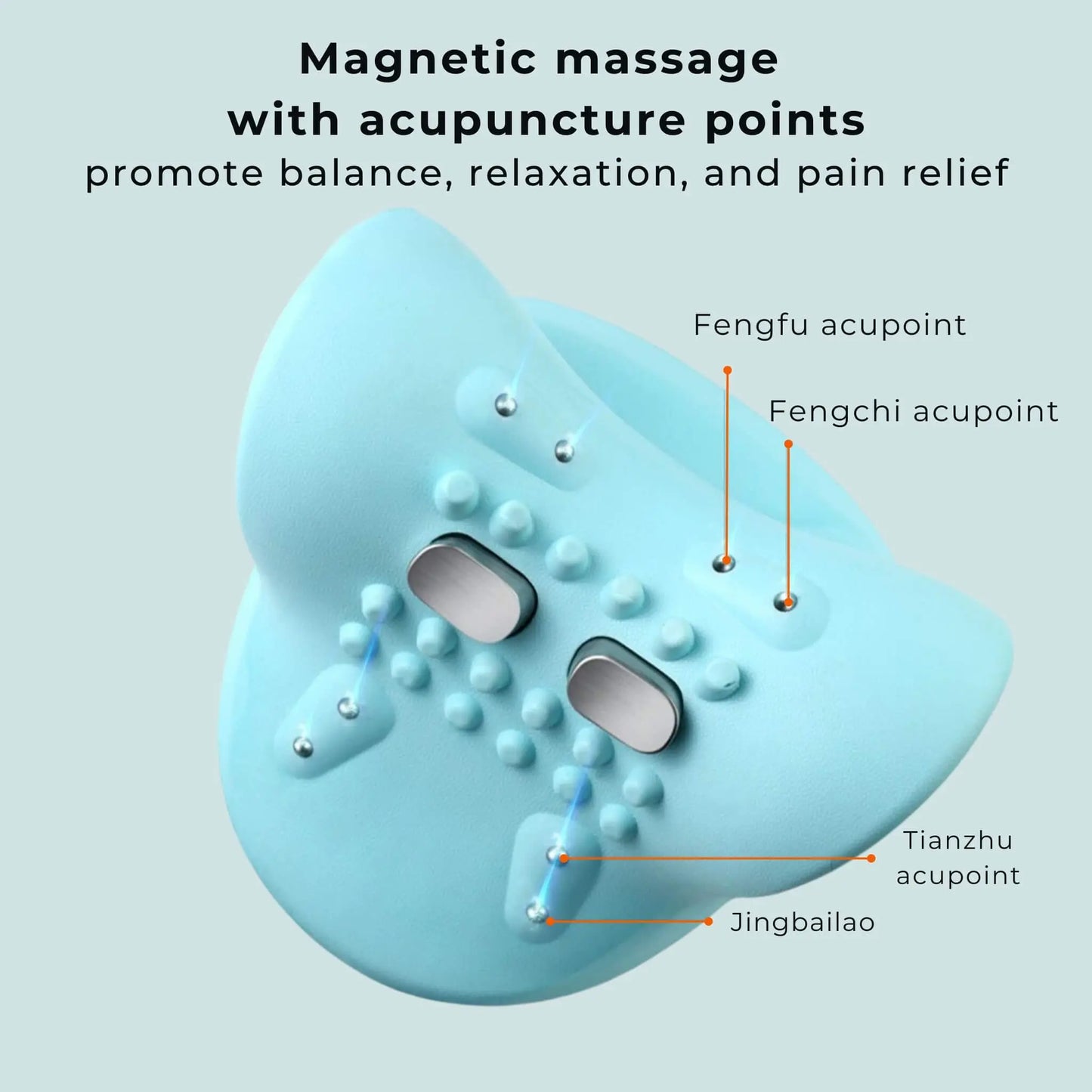 Elektrisk Nakkemassager med EMS, Varme og Vibration – Genopladelig Cervikal Massagepude til Afslapning