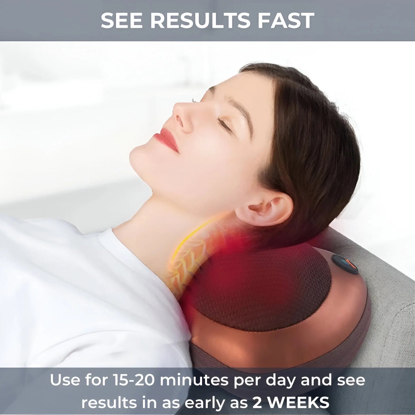 InstockSneakerStore Shiatsu Massagepude med Varmefunktion