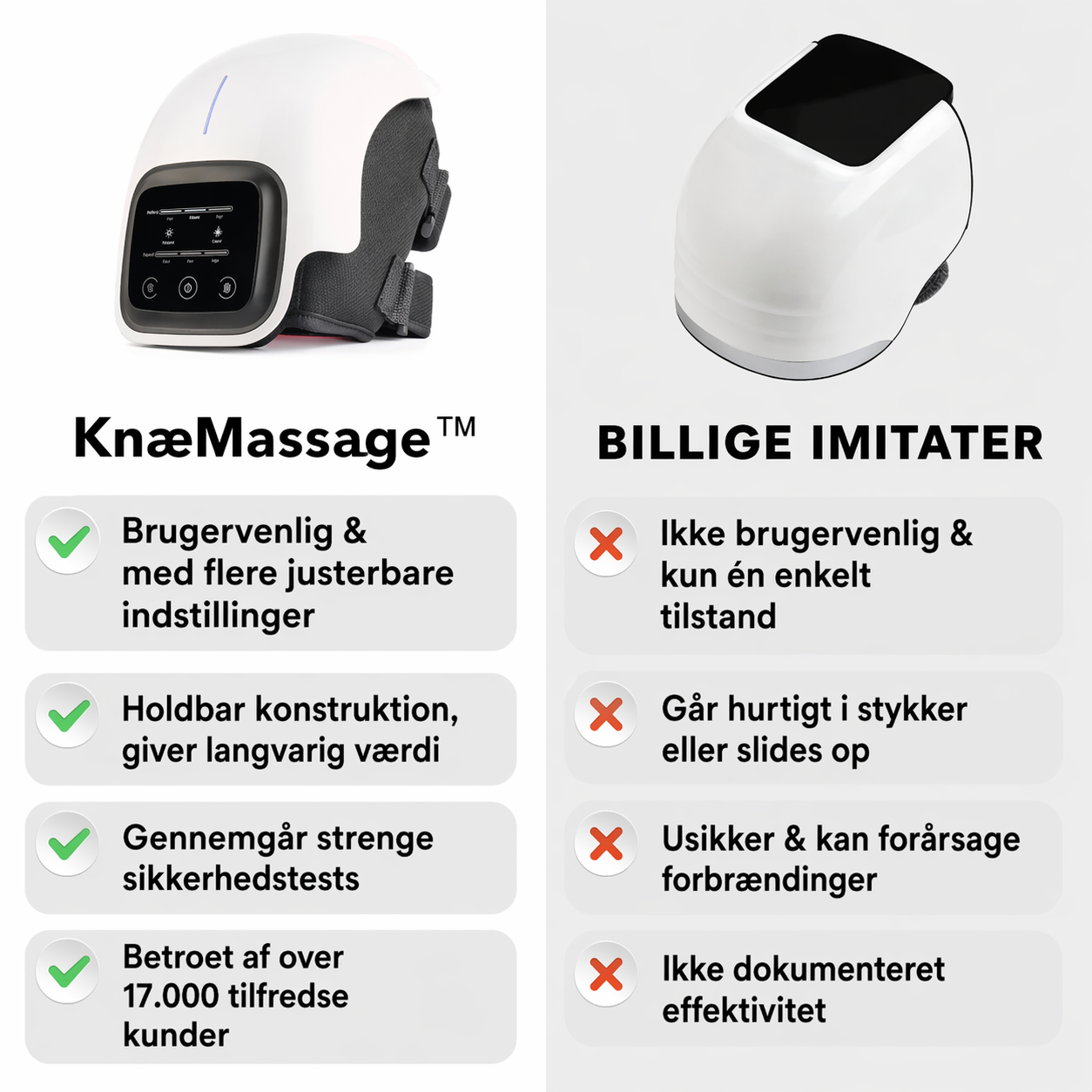 KnæMassage – Lindrende varme til knæleddet