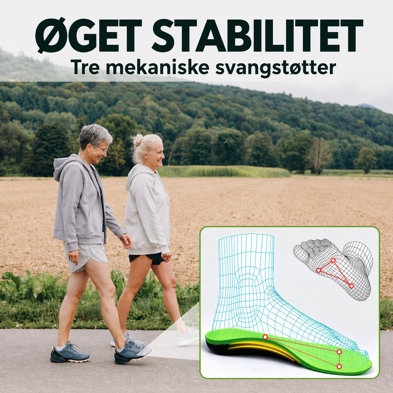 FodStøtte – Ortopædiske indlægssåler til fuld support