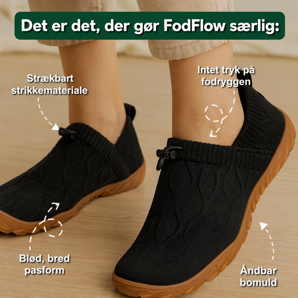 FodFlow – Barfodssko der forbedrer cirkulationen