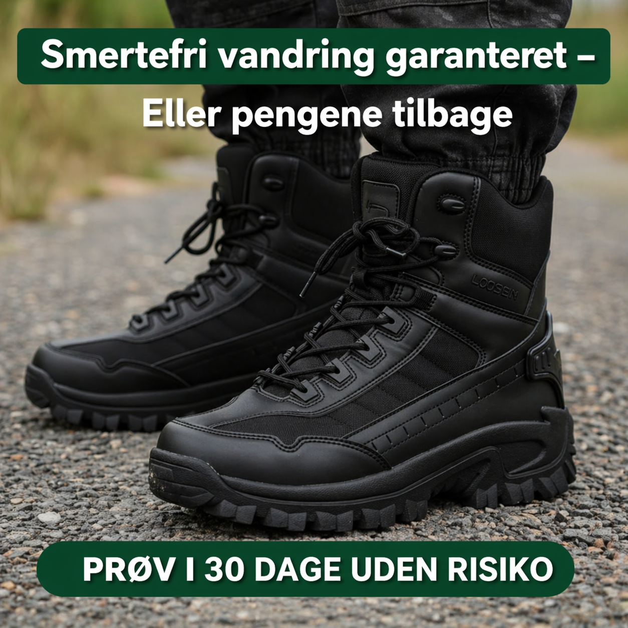 VandreSikker – Vandtækte sko med stabil støtte til vandring