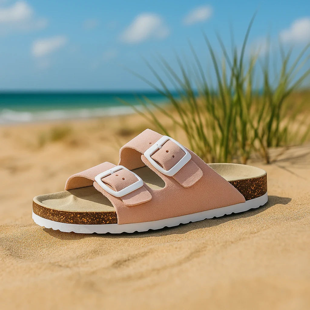 Lette flip-flop sandaler i sommerfarvede nuancer