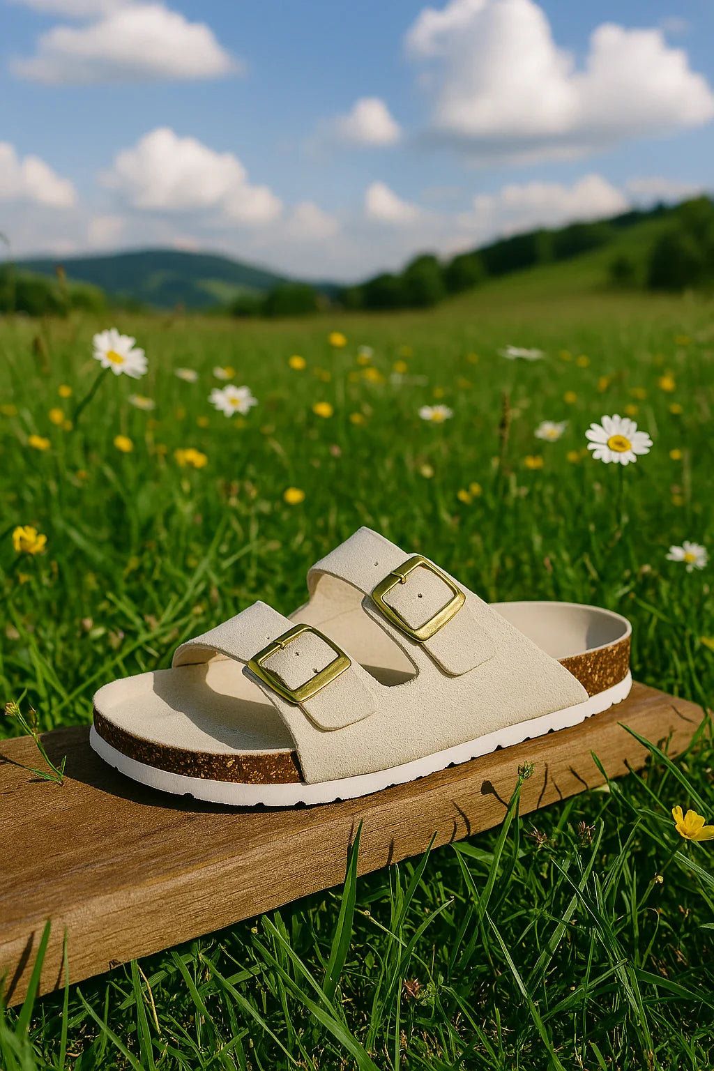 Lette flip-flop sandaler i sommerfarvede nuancer
