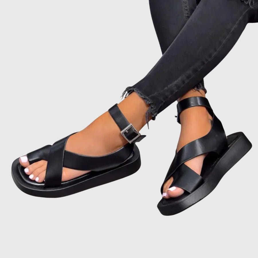 Vera – Sandaler med åben hæl og elegant rem
