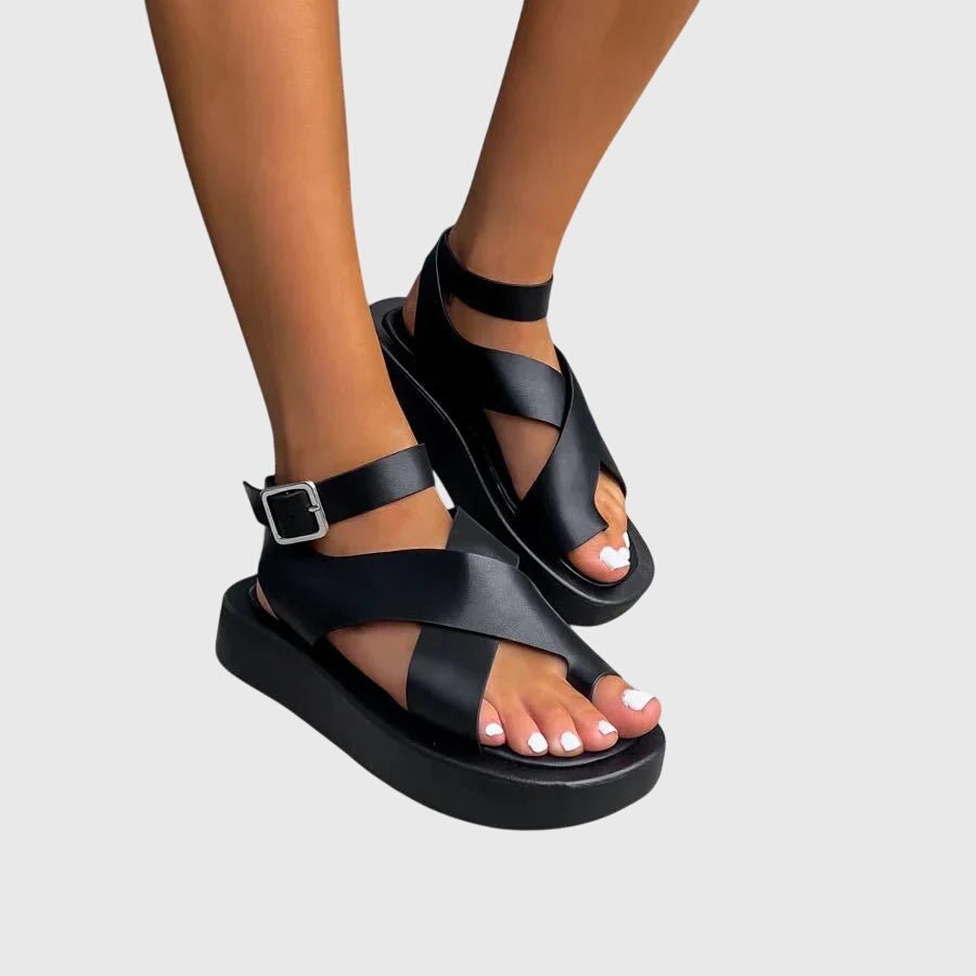 Vera – Sandaler med åben hæl og elegant rem