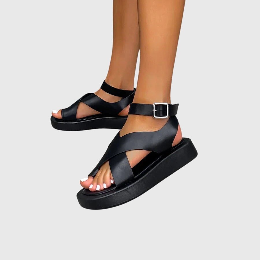 Vera – Sandaler med åben hæl og elegant rem