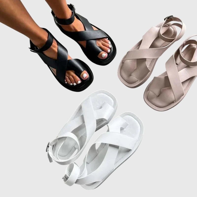 Vera – Sandaler med åben hæl og elegant rem