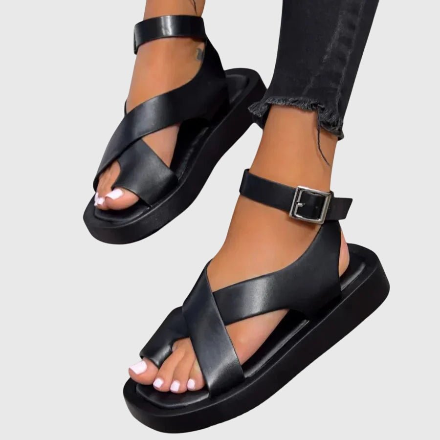 Vera – Sandaler med åben hæl og elegant rem