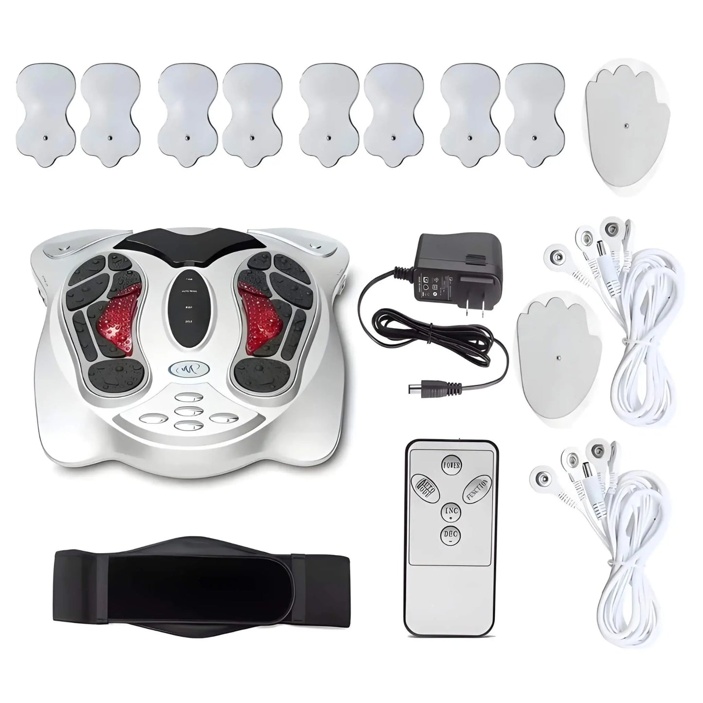 InstockSneakerStore Elektrisk Fodmassager med Varme, Massagefunktioner og Kropspuder