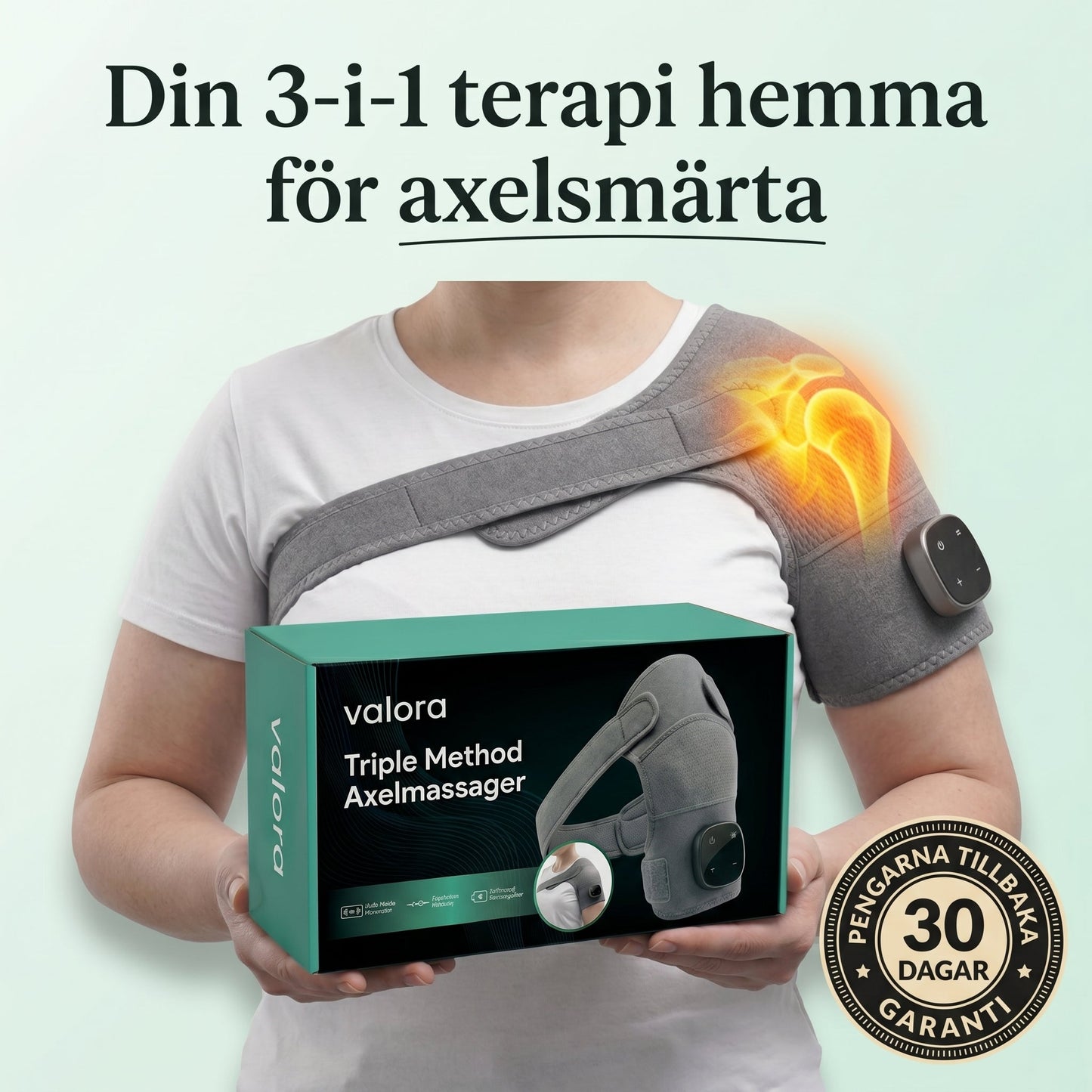 InstockSneakerStore Opvarmet Skuldermassager med Vibration og Trådløst Design