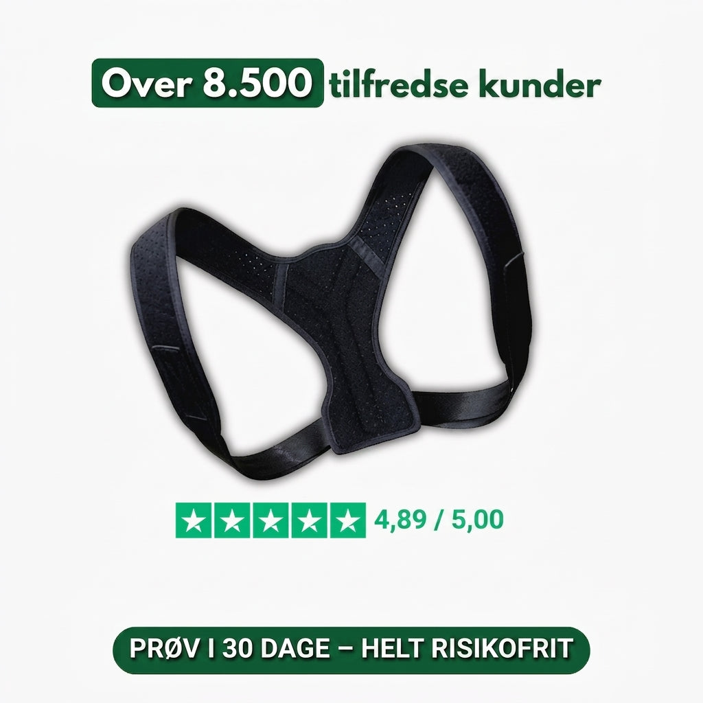 RetRyg – Korrigerende rygbælte til daglig støtte