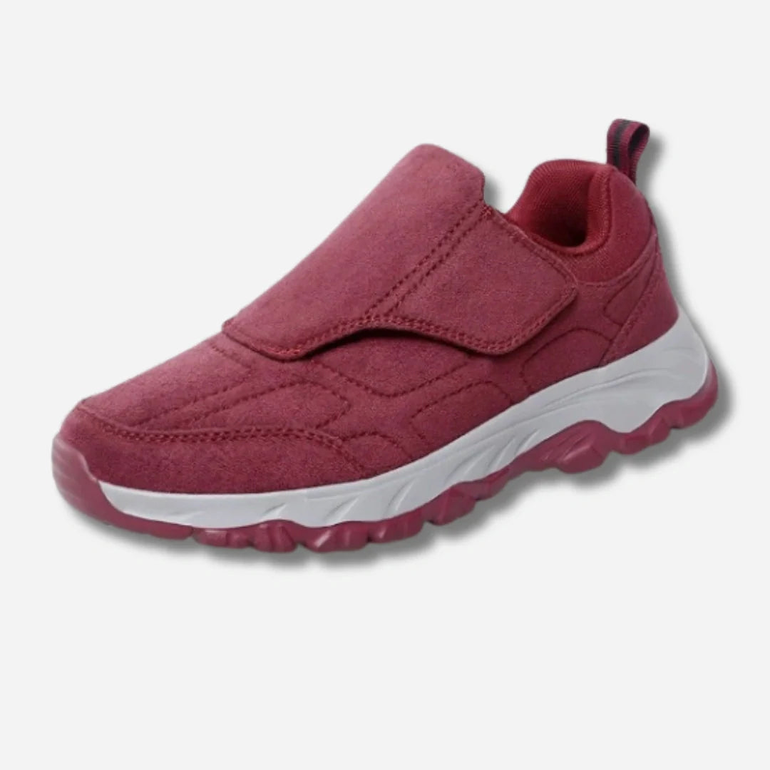 Diabetessneaker med kardborreluk – unisex bred pasform