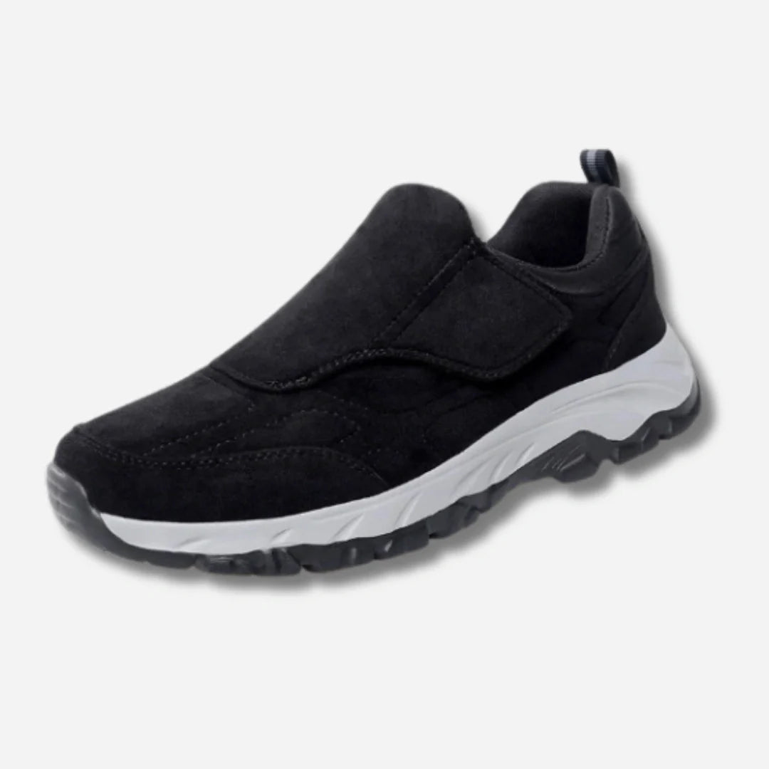 Diabetessneaker med kardborreluk – unisex bred pasform