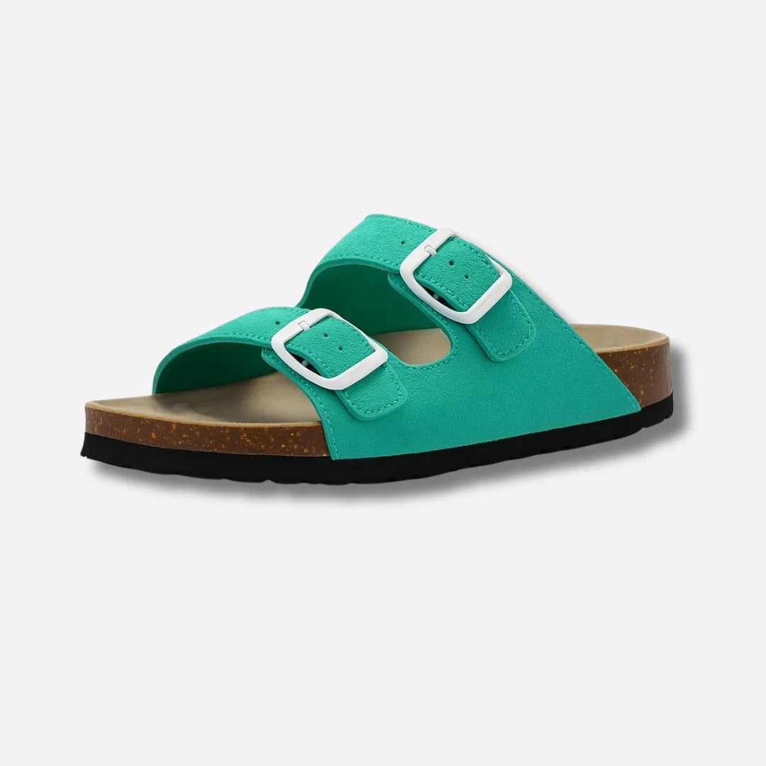 Lette flip-flop sandaler i sommerfarvede nuancer