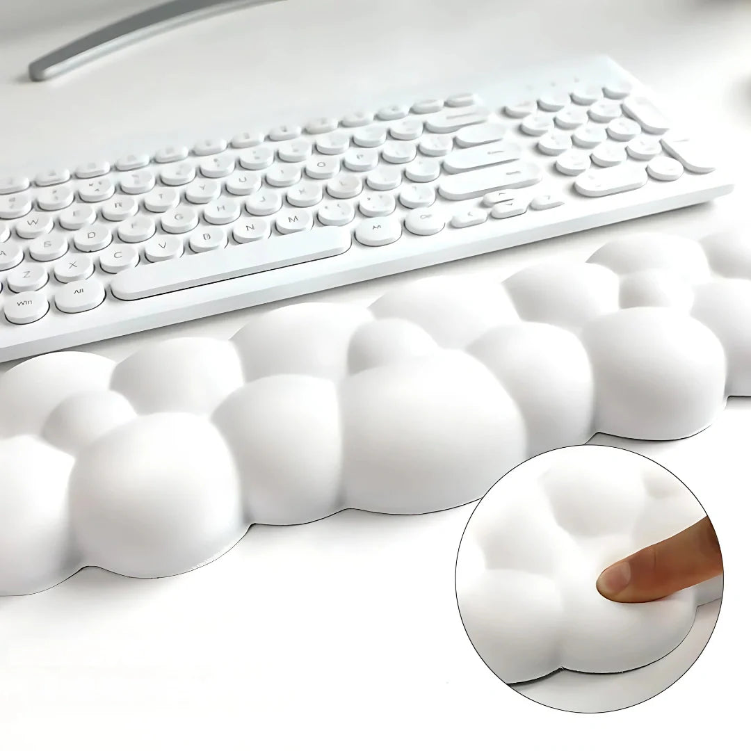 3-delt ergonomisk skrivebordssæt med memory foam håndledsstøtte