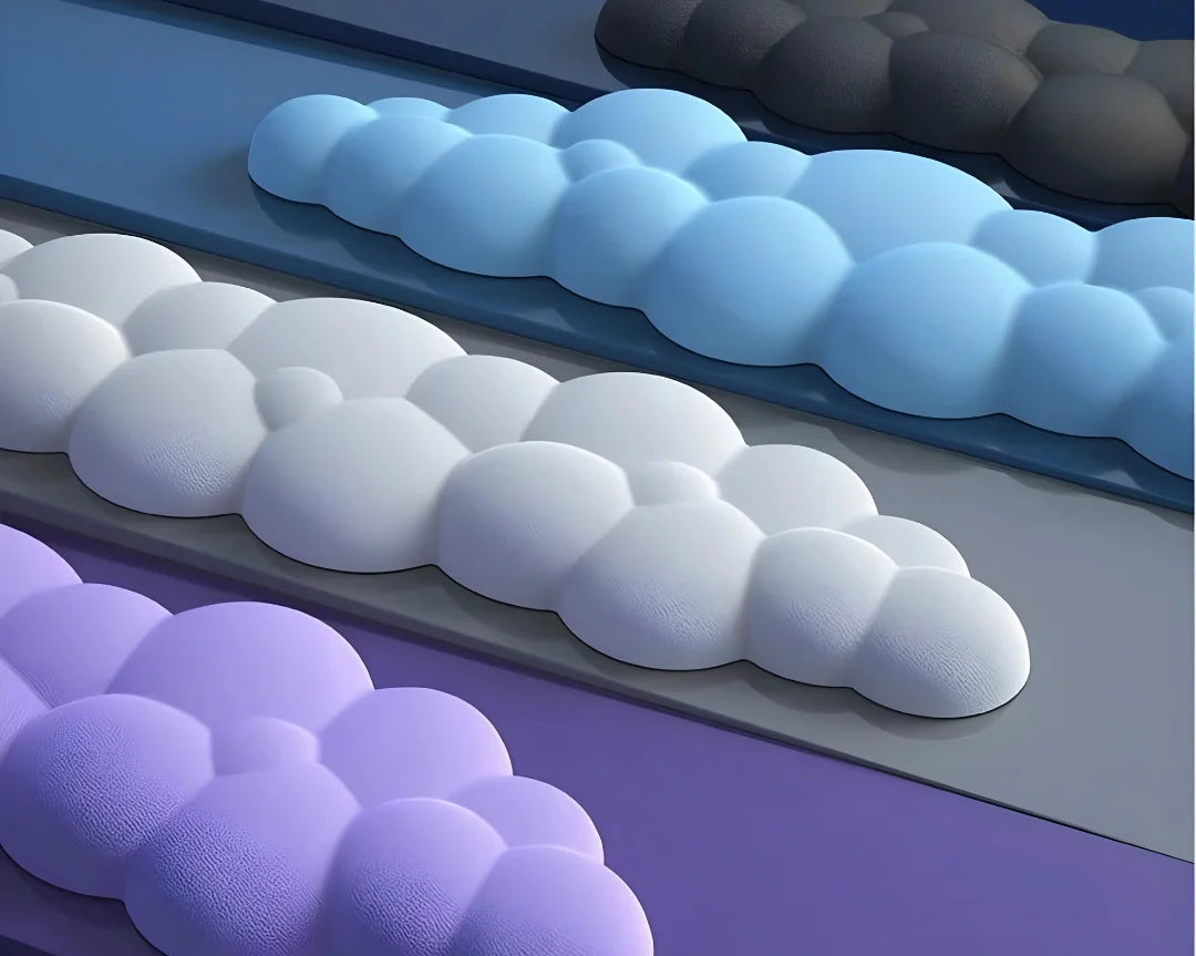 3-delt ergonomisk skrivebordssæt med memory foam håndledsstøtte