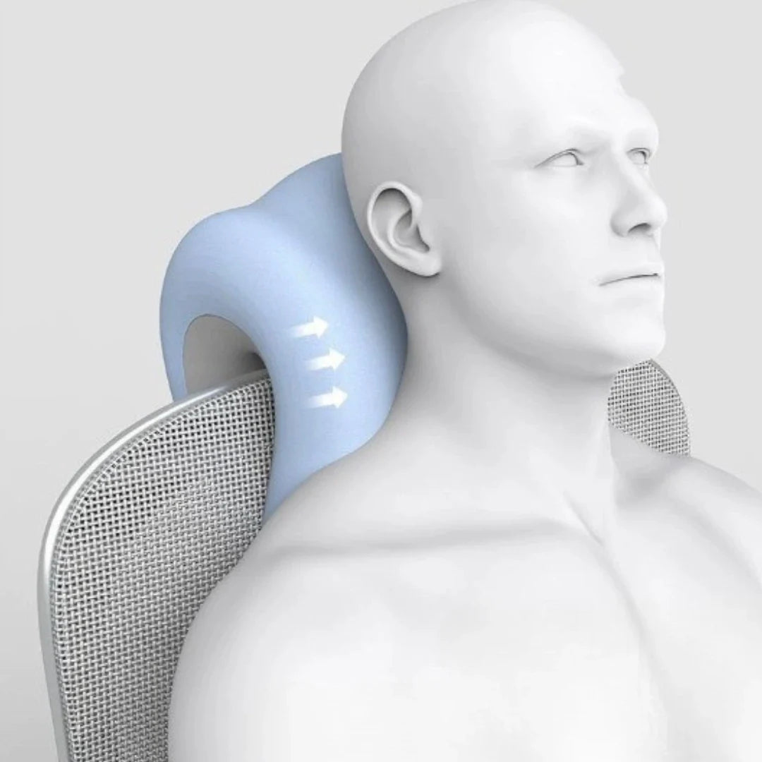 Ergonomisk nakkepude i hukommelsesskum til hvile og rejse