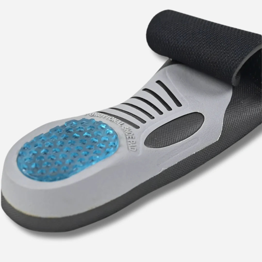 Ortopædiske indlæg med gel-hælpude og arch-support