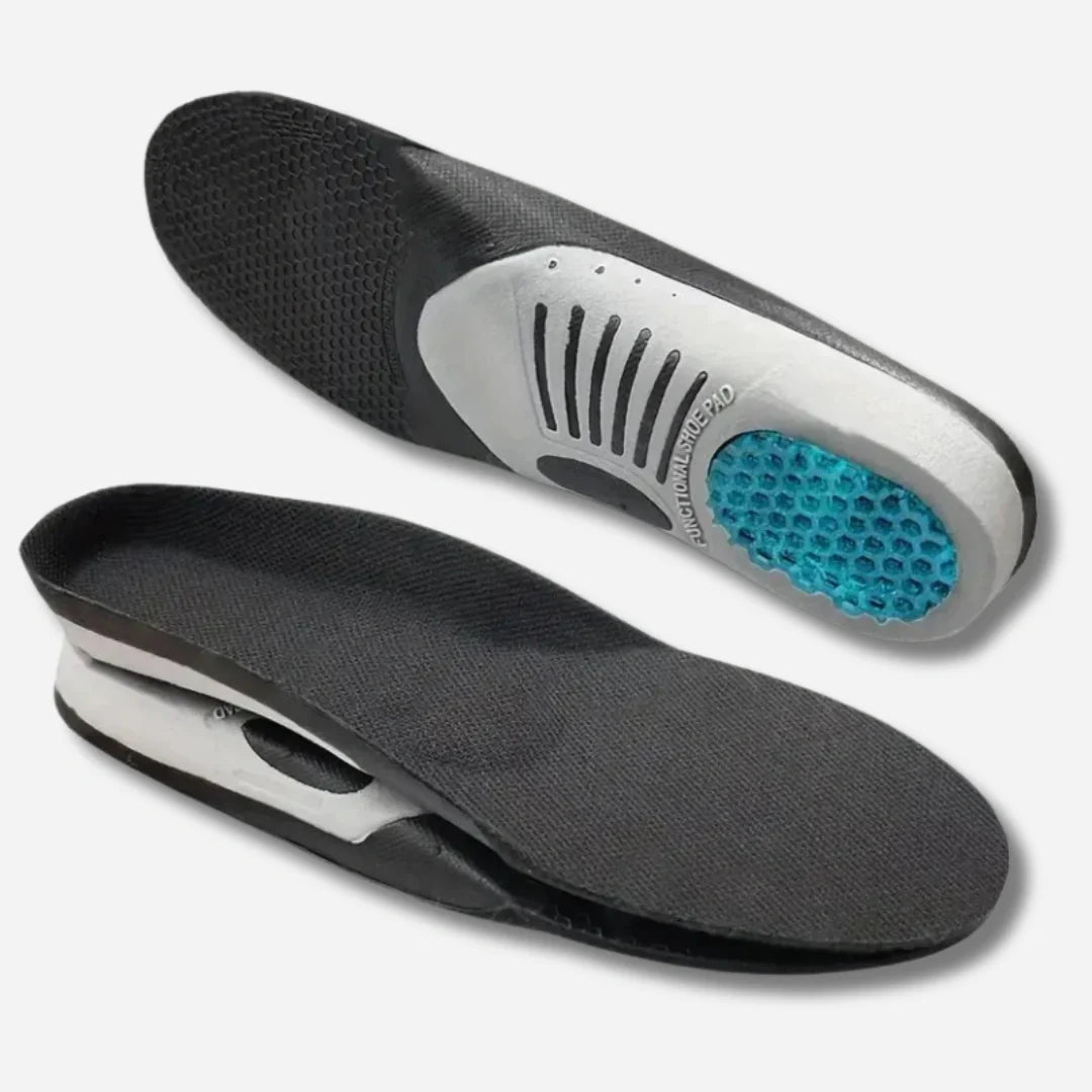 Ortopædiske indlæg med gel-hælpude og arch-support