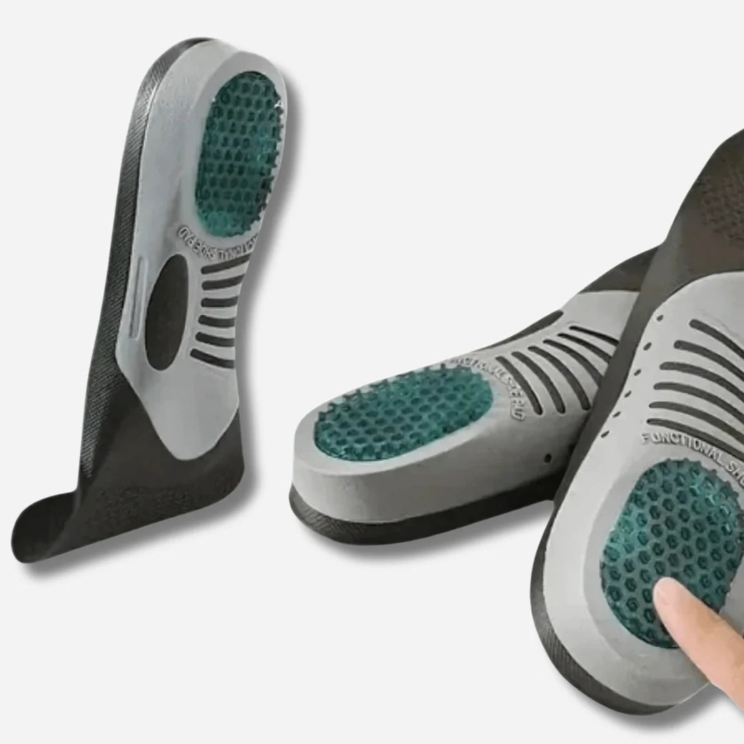 Ortopædiske indlæg med gel-hælpude og arch-support