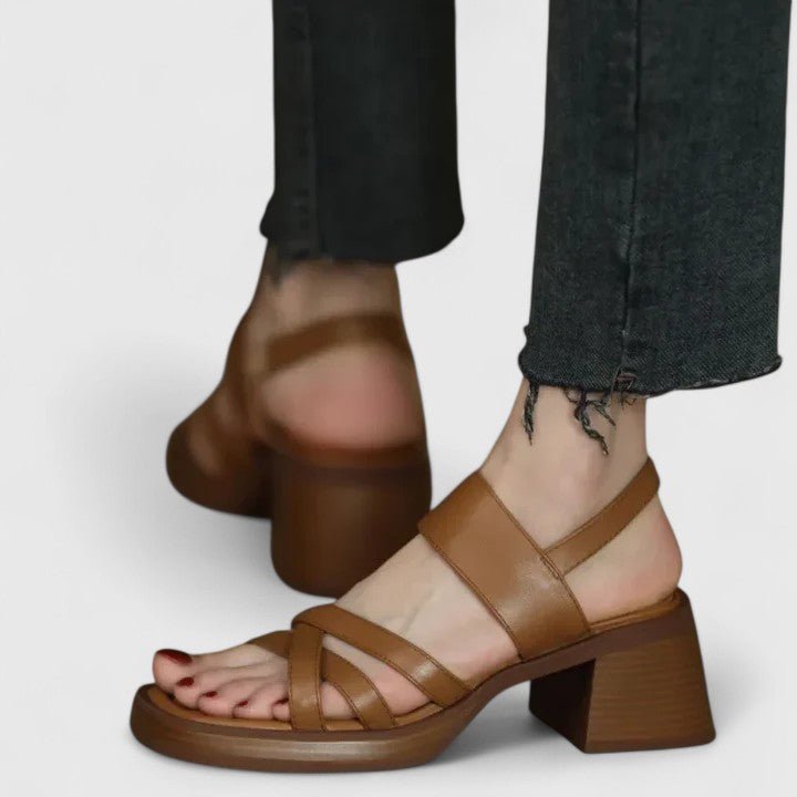 Grethe – Sandaler med lukket tå og åbent hæl